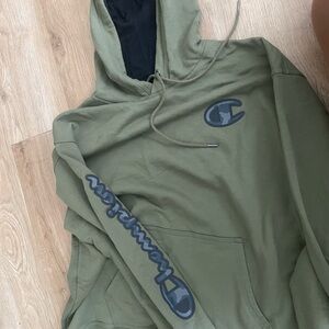 Champion Olive Green Athletic Hoodie